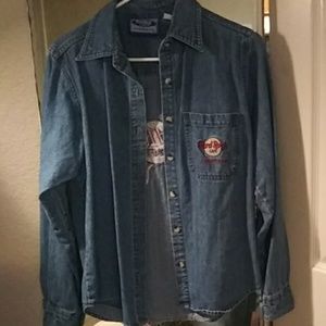 Hard rock cafe Jean shirt